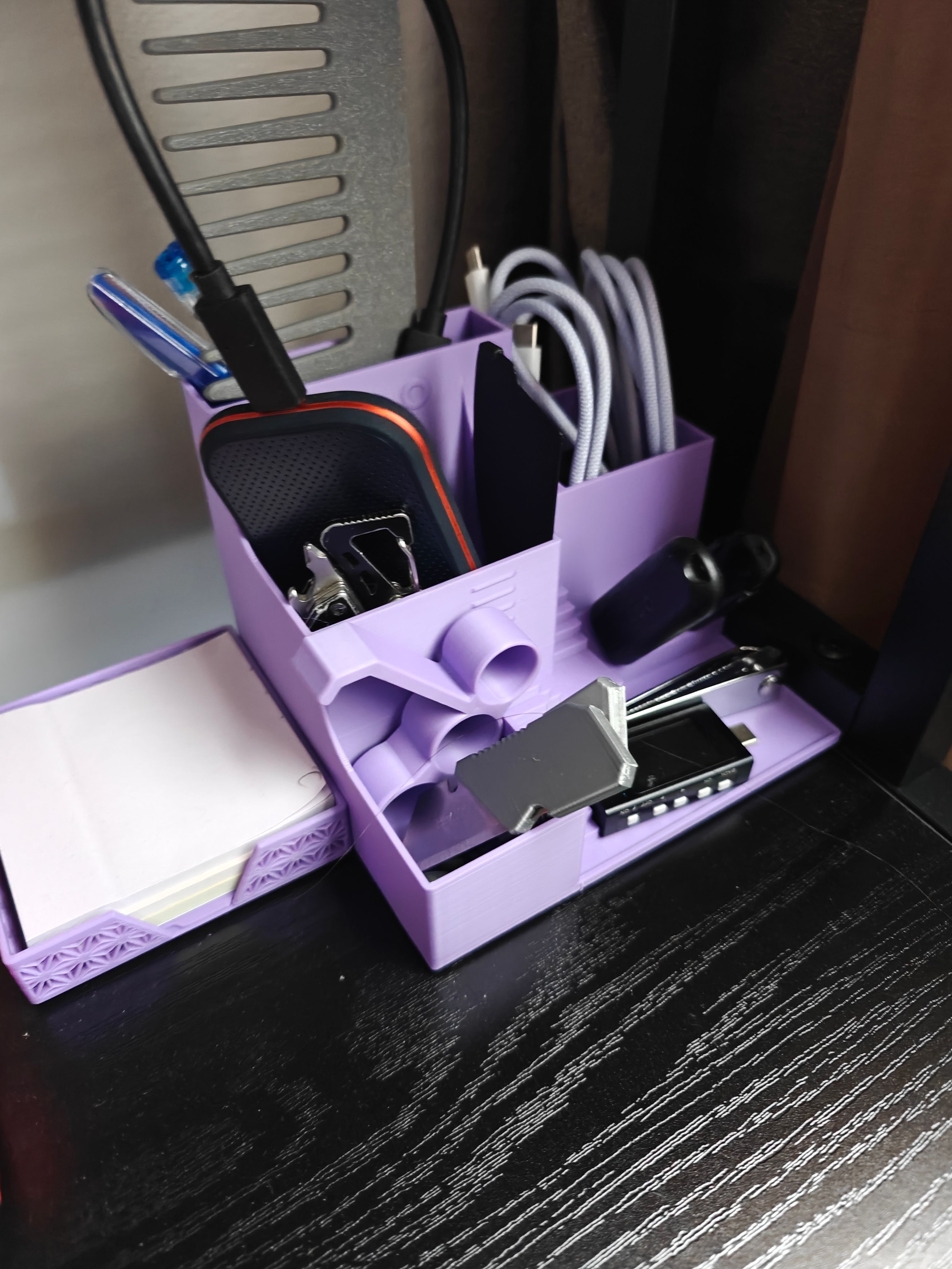 Small Organizer And Kumiko Sticky Notes Holder